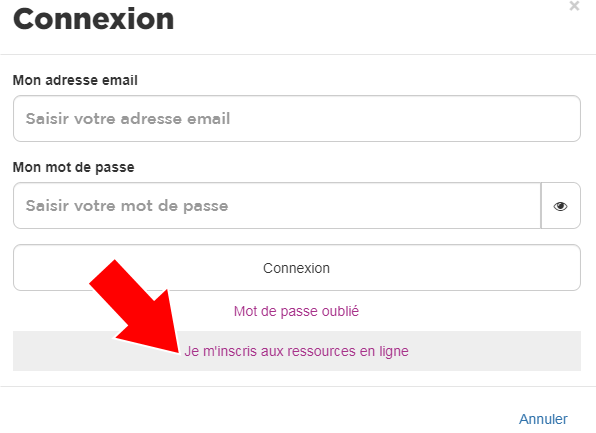 mda je m inscris aux ressources en ligne