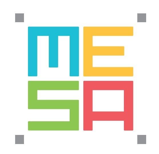 Logo blanc MESA - Médiathèque Sud Aveyron